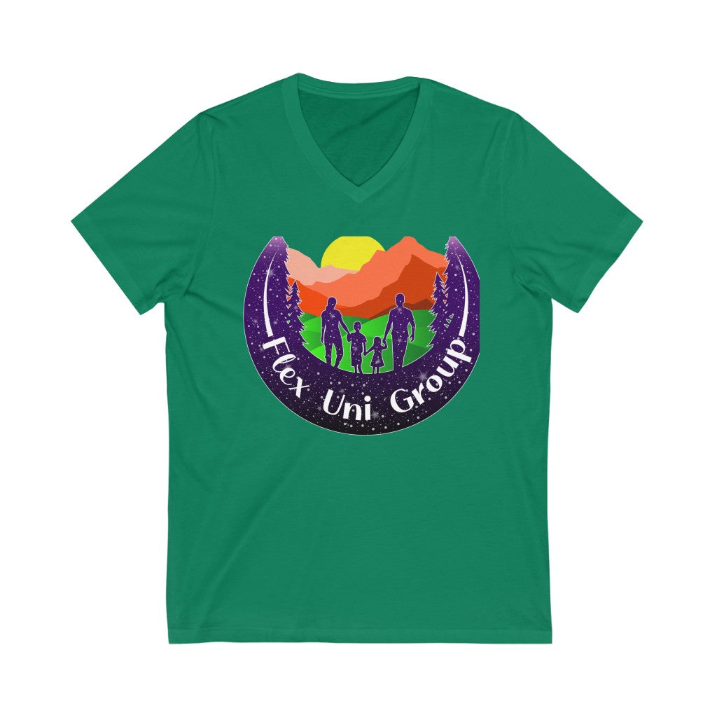 Unisex Jersey Short Sleeve V-Neck Tee