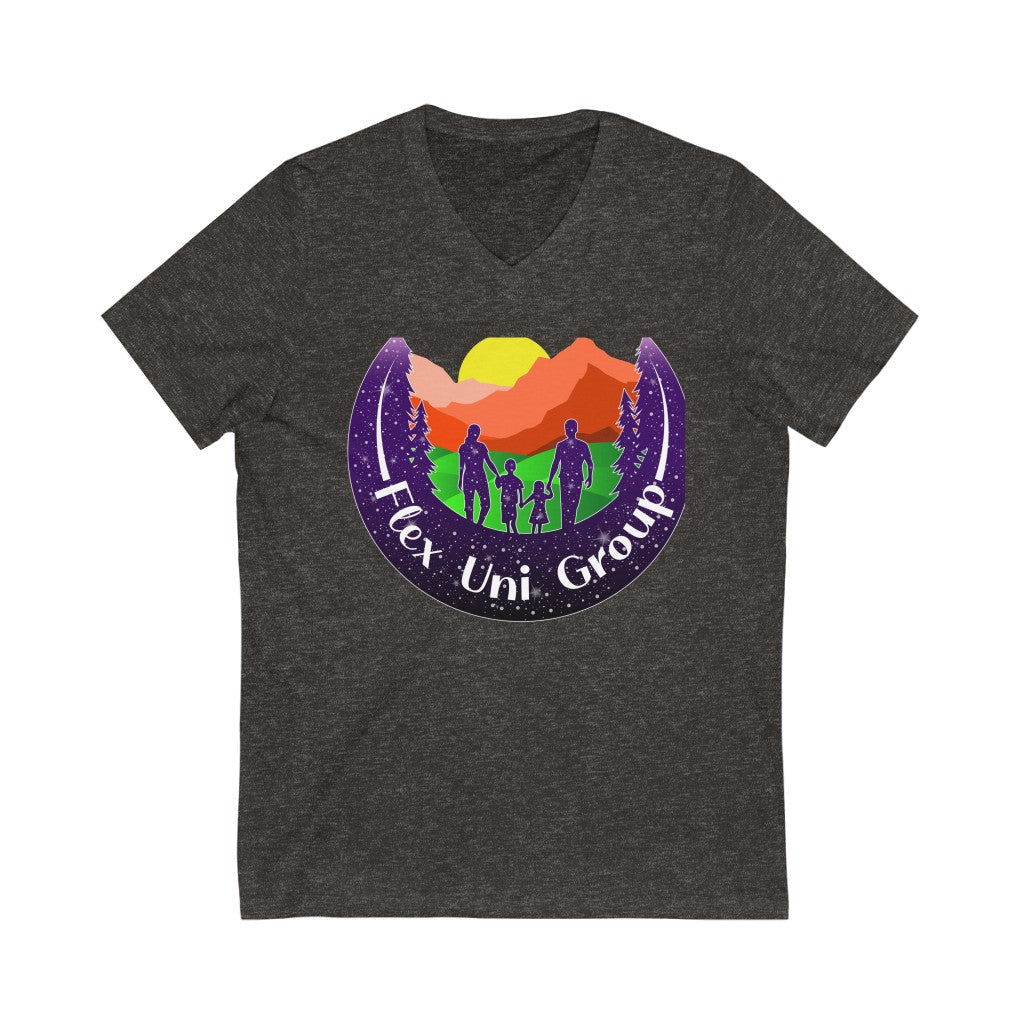 Unisex Jersey Short Sleeve V-Neck Tee