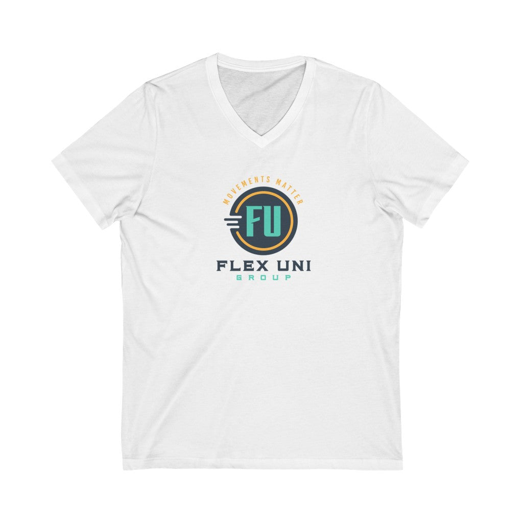 Unisex Jersey Short Sleeve V-Neck Tee