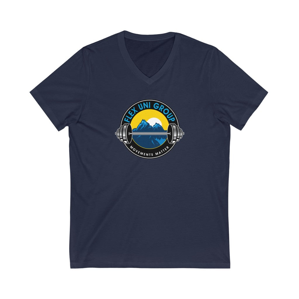 Unisex Jersey Short Sleeve V-Neck Tee