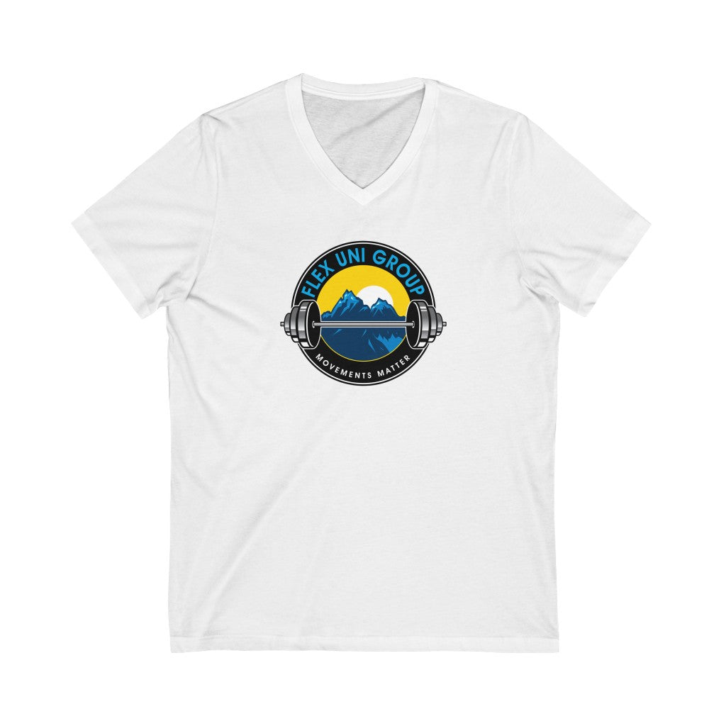 Unisex Jersey Short Sleeve V-Neck Tee