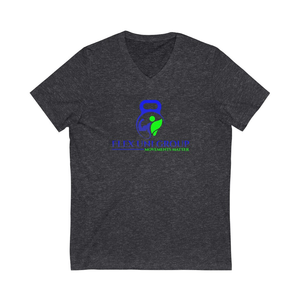 Unisex Jersey Short Sleeve V-Neck Tee