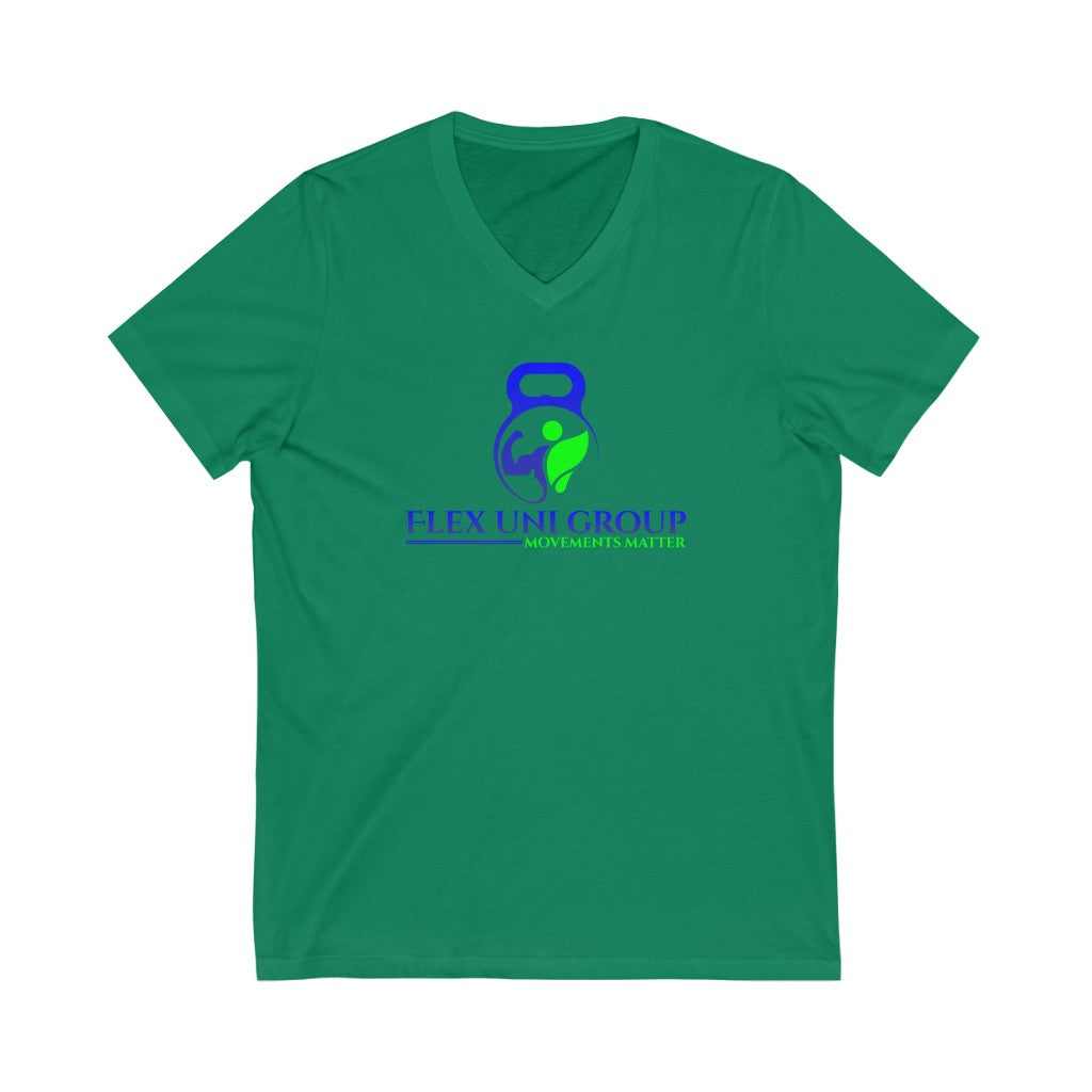 Unisex Jersey Short Sleeve V-Neck Tee