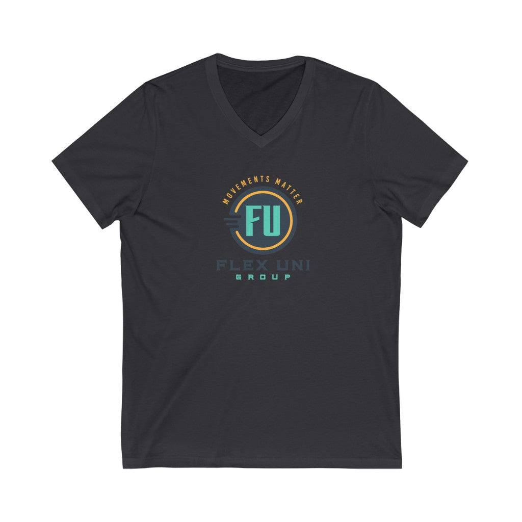 Unisex Jersey Short Sleeve V-Neck Tee
