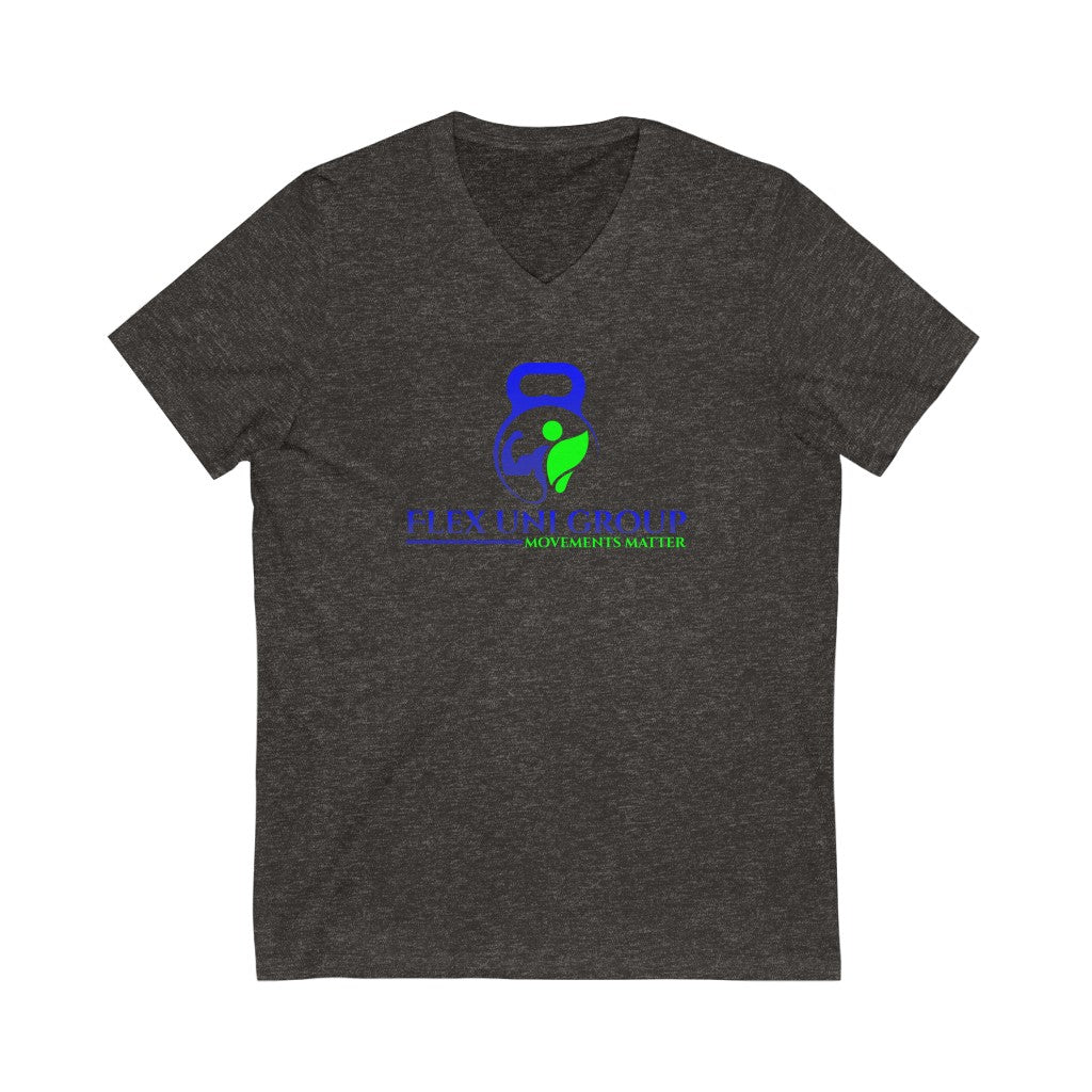 Unisex Jersey Short Sleeve V-Neck Tee