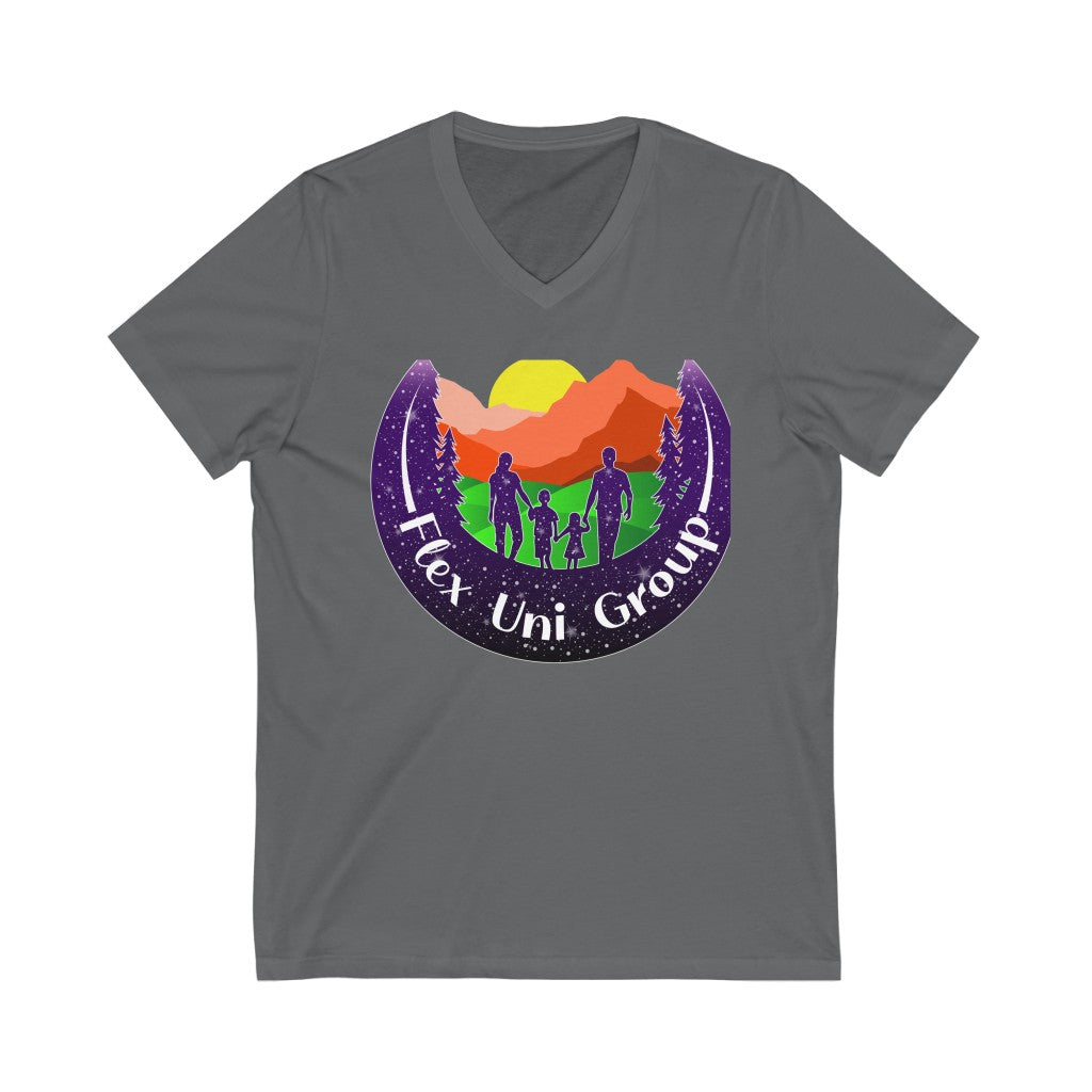 Unisex Jersey Short Sleeve V-Neck Tee