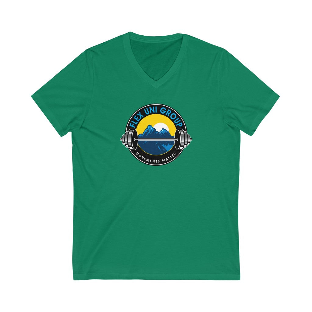 Unisex Jersey Short Sleeve V-Neck Tee