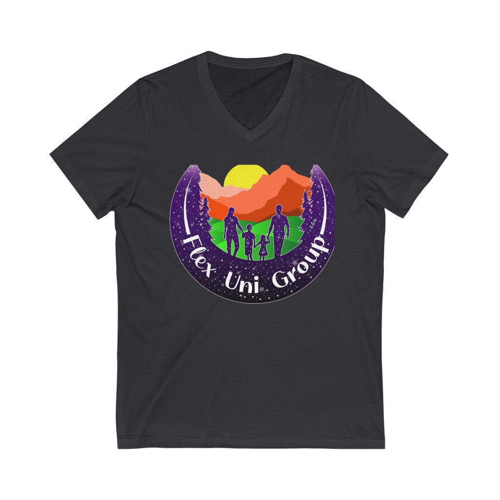 Unisex Jersey Short Sleeve V-Neck Tee