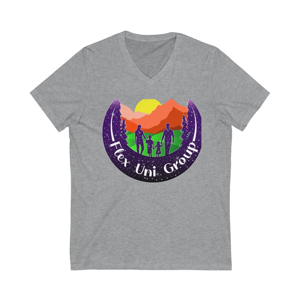 Unisex Jersey Short Sleeve V-Neck Tee