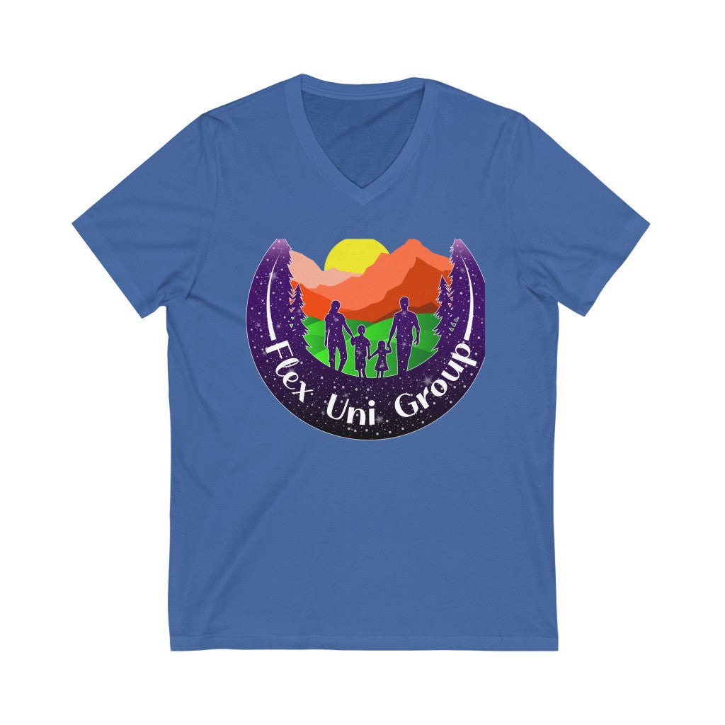 Unisex Jersey Short Sleeve V-Neck Tee