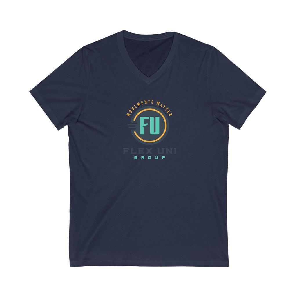 Unisex Jersey Short Sleeve V-Neck Tee
