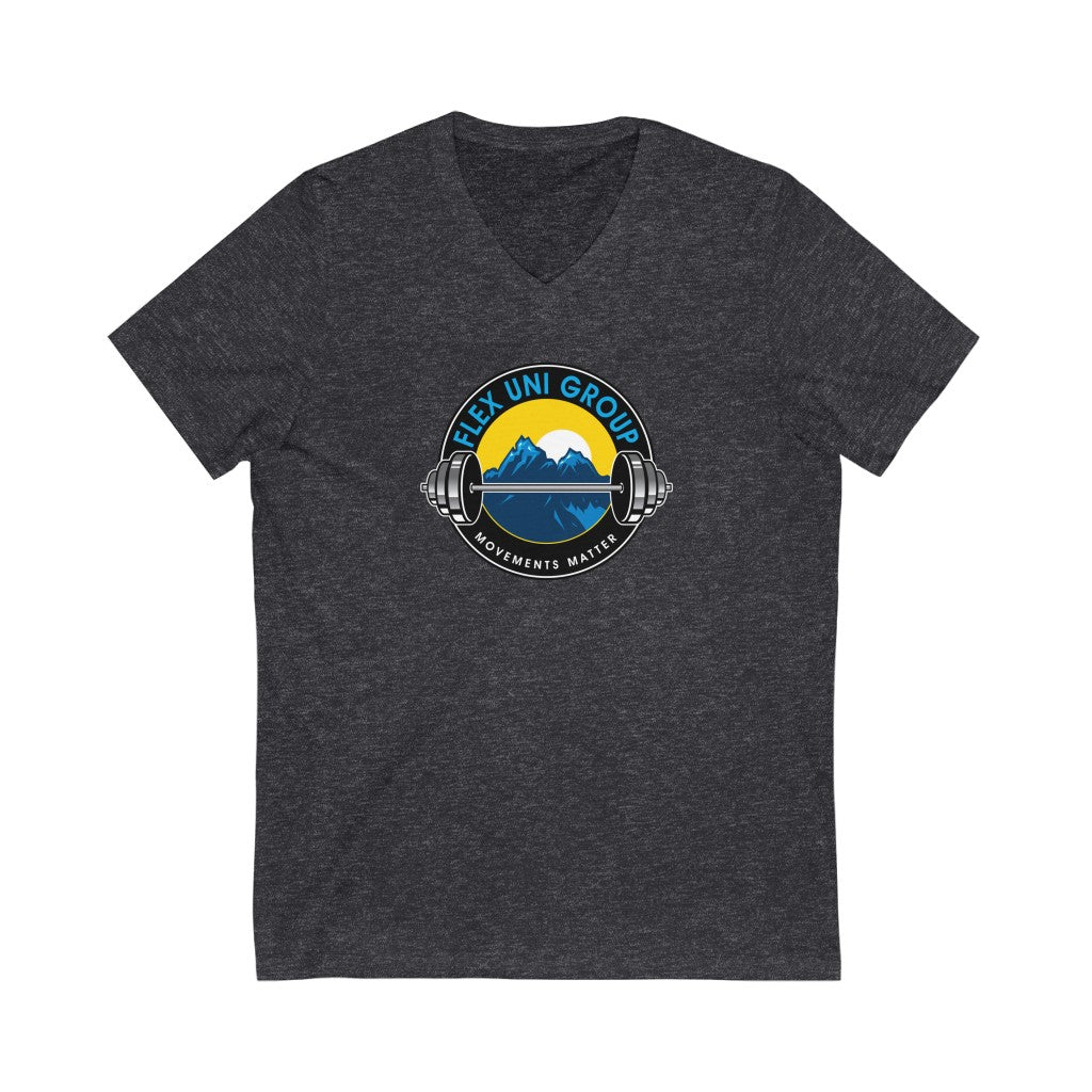 Unisex Jersey Short Sleeve V-Neck Tee
