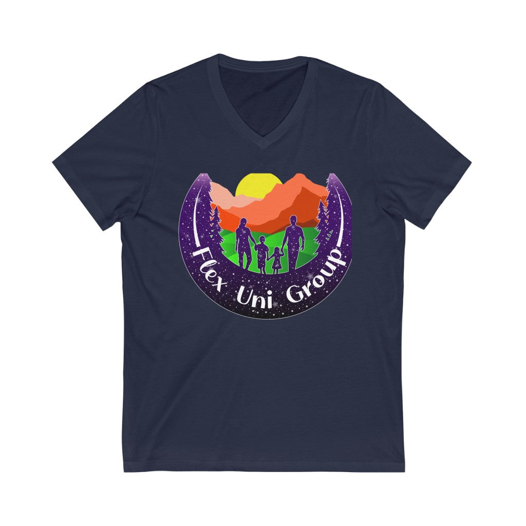 Unisex Jersey Short Sleeve V-Neck Tee