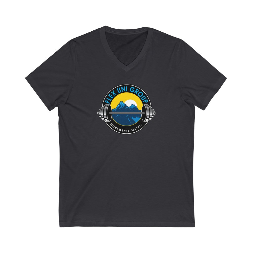 Unisex Jersey Short Sleeve V-Neck Tee