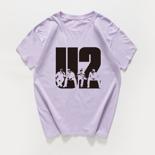 103 2018 new U2 design summer short sleeve Men T Shirt Casual Cotton Tee fashion Shirt Men Slim Fit T-Shirt Men O-Neck Tees tops
