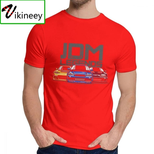 Fashion Design JDM Legend Hallowmas T-Shirt Camisa Hombre Classic Japanese Sportcar Hip Hop Christmas Day T-Shirt