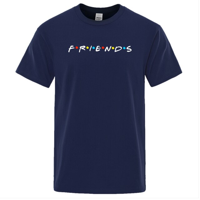 2021 Summer Fashion Men T-Shirts Friends Printed T-Shirt Harajuku Brand T Shirts Casual Loose T Shirts Loose Male Outwear Tops