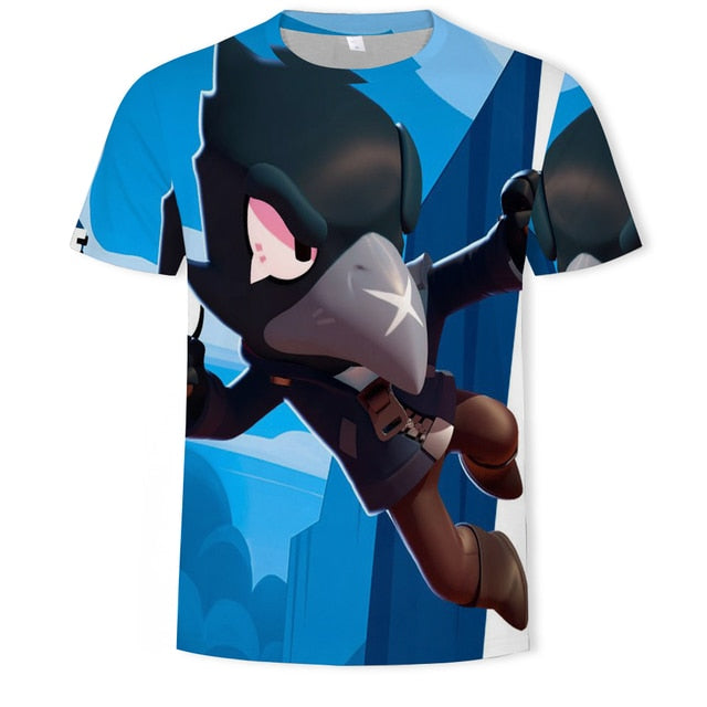2021 Summer Fashion New Wings Flying Eagle 3D Printed Pattern Men's Trend Short Sleeve Casual T-shirt Top