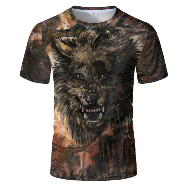 2021 New 3D Dog Printed T Shirt Men/Women Hip Hop Summer Funnyt Cat Streetwear Tshirt Short Sleeve Tops Casual O-Neck Animal