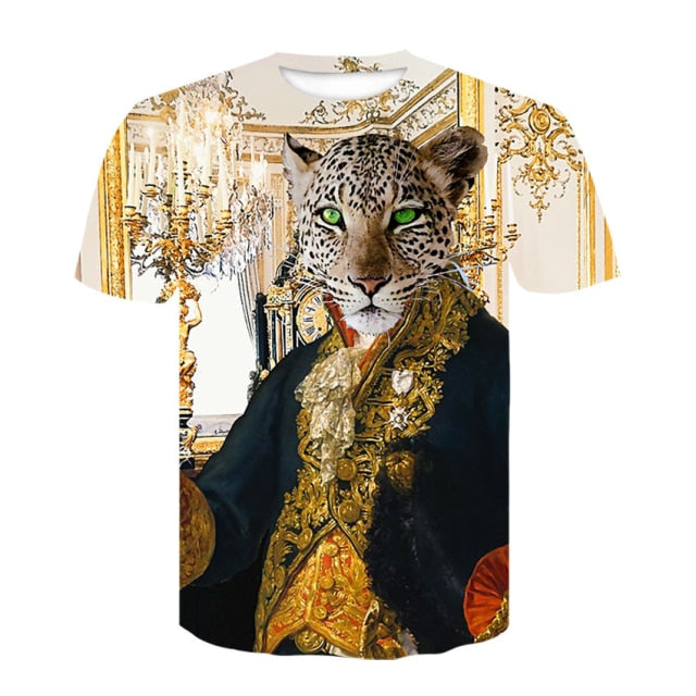 2021 New 3D Dog Printed T Shirt Men/Women Hip Hop Summer Funnyt Cat Streetwear Tshirt Short Sleeve Tops Casual O-Neck Animal