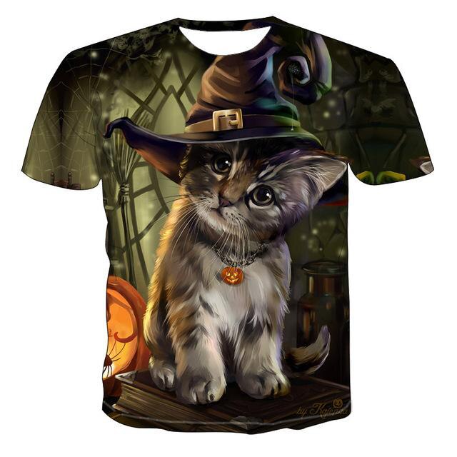 2021 New 3D Dog Printed T Shirt Men/Women Hip Hop Summer Funnyt Cat Streetwear Tshirt Short Sleeve Tops Casual O-Neck Animal