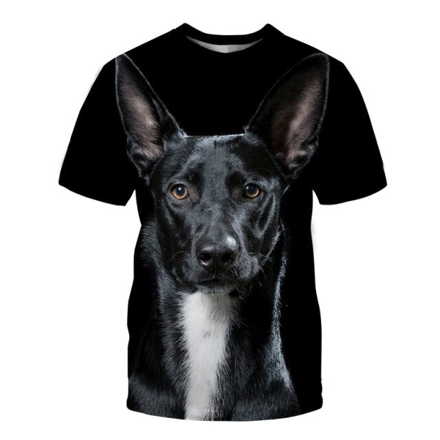 2021 New 3D Dog Printed T Shirt Men/Women Hip Hop Summer Funnyt Cat Streetwear Tshirt Short Sleeve Tops Casual O-Neck Animal