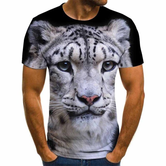 2021 New T-shirts short Sleeve Men Clothes Hip Hop Tops Fashion Casual Tigers T-shirts Summer Fashion 3D Printing dropshipping