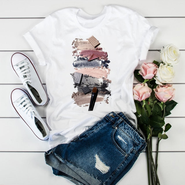 Women 2021 3D Print 90s Fashion Tops Tumblr Tshirts T Clothes Shirt Womens Ladies Graphic Female Tee T-Shirt Clothing