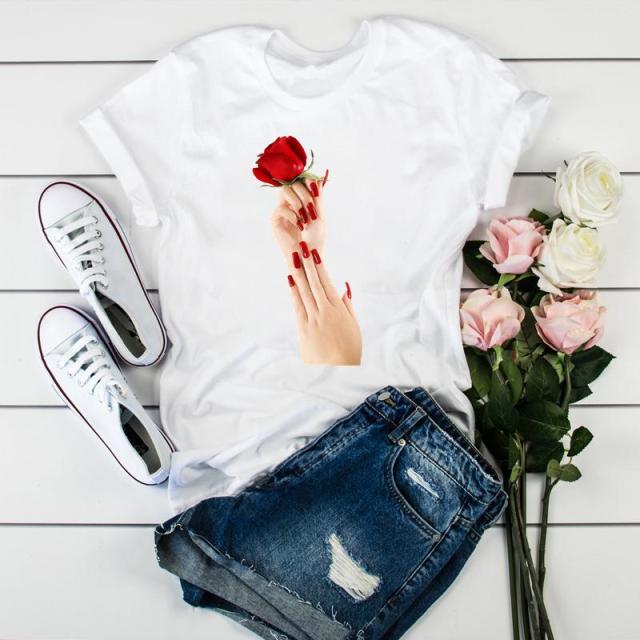 Women 2021 3D Print 90s Fashion Tops Tumblr Tshirts T Clothes Shirt Womens Ladies Graphic Female Tee T-Shirt Clothing