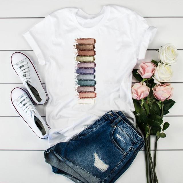 Women 2021 3D Print 90s Fashion Tops Tumblr Tshirts T Clothes Shirt Womens Ladies Graphic Female Tee T-Shirt Clothing