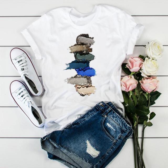 Women 2021 3D Print 90s Fashion Tops Tumblr Tshirts T Clothes Shirt Womens Ladies Graphic Female Tee T-Shirt Clothing