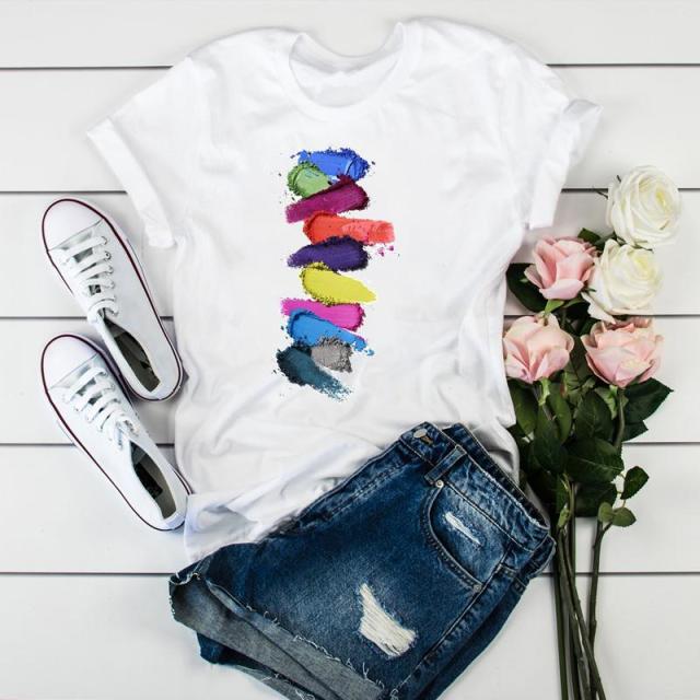 Women 2021 3D Print 90s Fashion Tops Tumblr Tshirts T Clothes Shirt Womens Ladies Graphic Female Tee T-Shirt Clothing