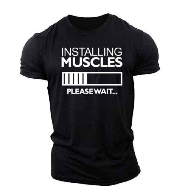 2021 new 3D printing comfortable sports O-neck T-shirt summer outdoor sports men's sports breathable fitness T-shirt XXS-6XL