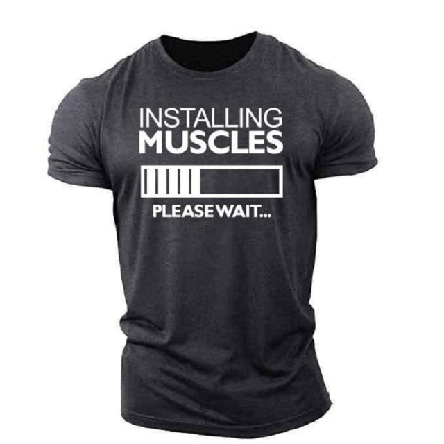2021 new 3D printing comfortable sports O-neck T-shirt summer outdoor sports men's sports breathable fitness T-shirt XXS-6XL