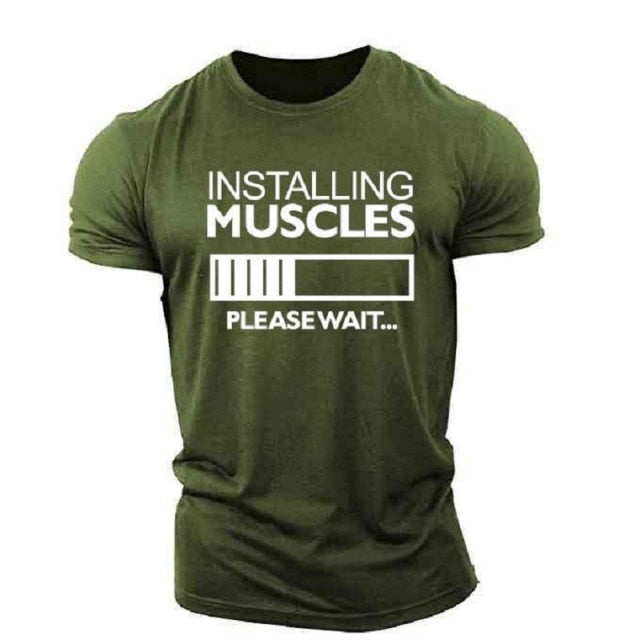 2021 new 3D printing comfortable sports O-neck T-shirt summer outdoor sports men's sports breathable fitness T-shirt XXS-6XL