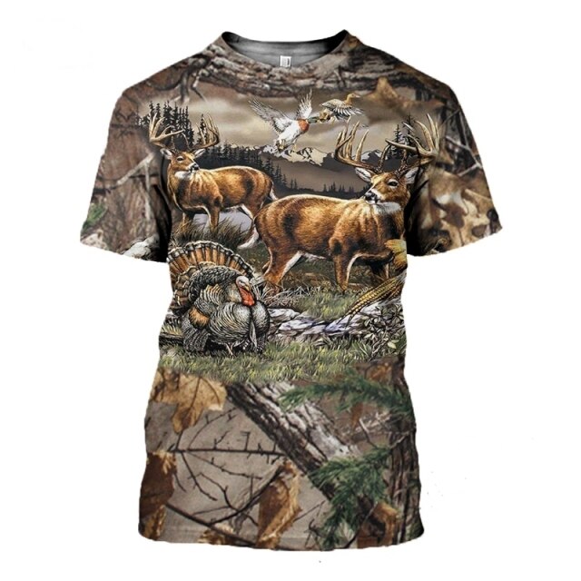 2021 New Fashion Men hoodies 3D Print t shirt New Fashion Animal Hunting Duck Art t shirt tees shorts sleeve Apparel Unisex