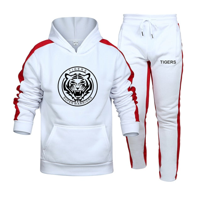 Autumn and Winter Tracksuit Men 2 Pieces Set Sweatshirt + Sweatpants Sportswear Hoodies Casual Mens Clothing Hoodies Suit