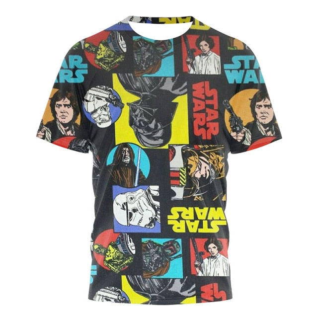 2021 Fashion New Marvel T Shirt Summer Men Short Sleeve Cartoon The Avengers Ironman Superhero 3D T-shirts Retro Mens Loose Tops