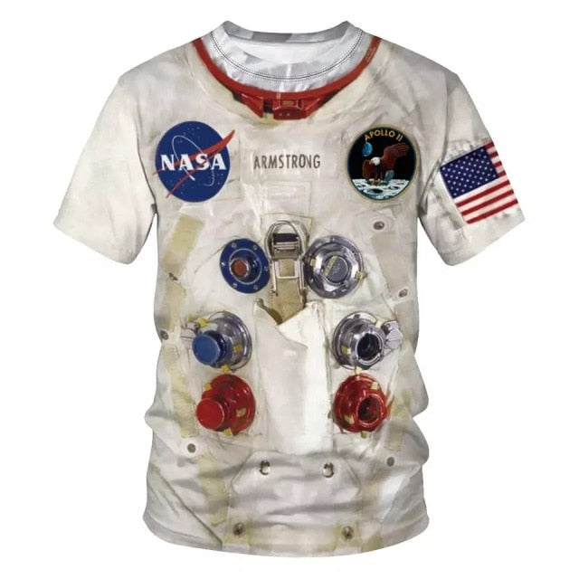 2021 Cosmos Planet Space Galaxy Astronaut 3D Printed T-Shirt harajuku Men/women tshirt Fashion design t shirt Streetwear