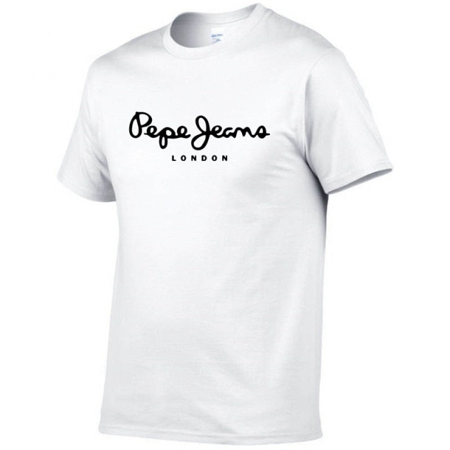 2021 Newest Pepe-Jeans-London Logo T-Shirt Summer Men's /Women's Short Sleeve Popular Tees Shirt Tops Unisex