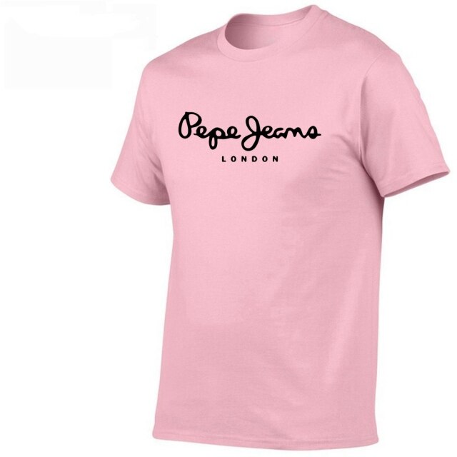 2021 Newest Pepe-Jeans-London Logo T-Shirt Summer Men's /Women's Short Sleeve Popular Tees Shirt Tops Unisex