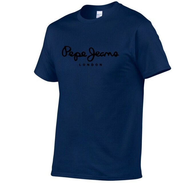 2021 Newest Pepe-Jeans-London Logo T-Shirt Summer Men's /Women's Short Sleeve Popular Tees Shirt Tops Unisex