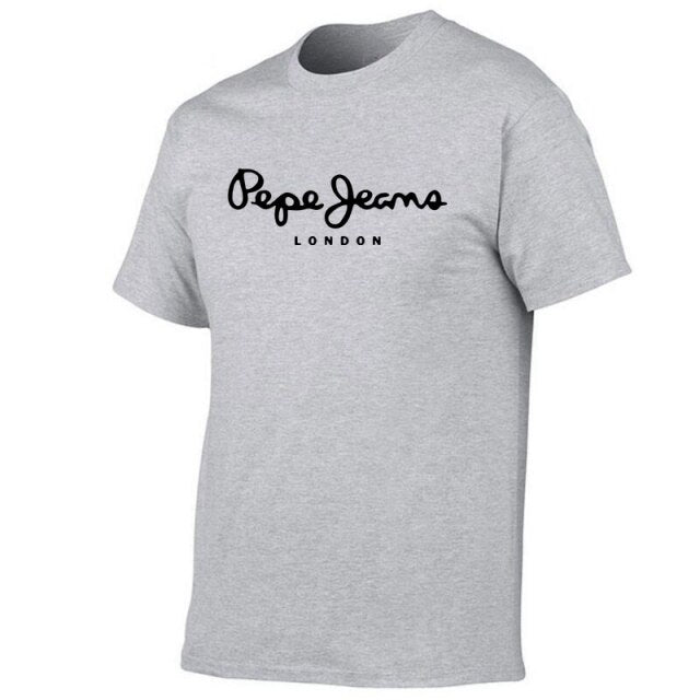 2021 Newest Pepe-Jeans-London Logo T-Shirt Summer Men's /Women's Short Sleeve Popular Tees Shirt Tops Unisex