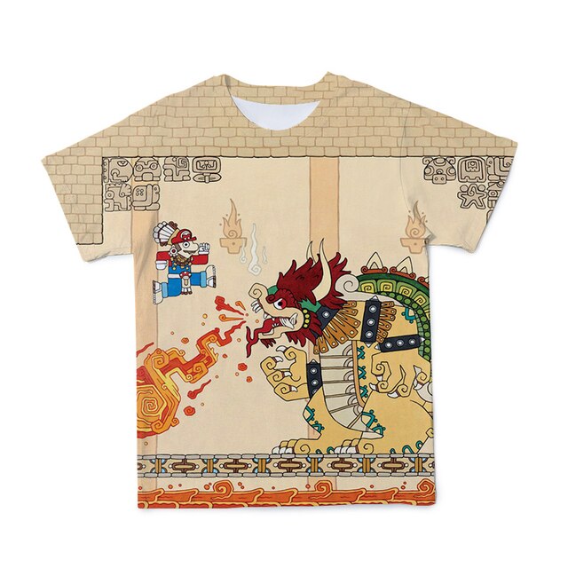 2021 summer 3D Boys Super Mary Print Girls Clothes Funny T-shirts Costume Children Clothing babyyoda T shirts Kids alt clothes