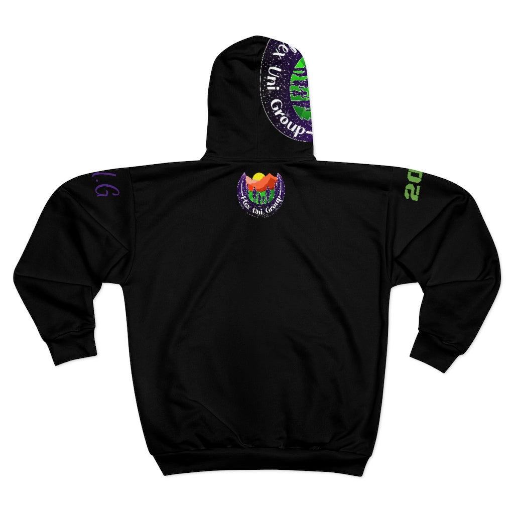 AOP Unisex Zip Hoodie