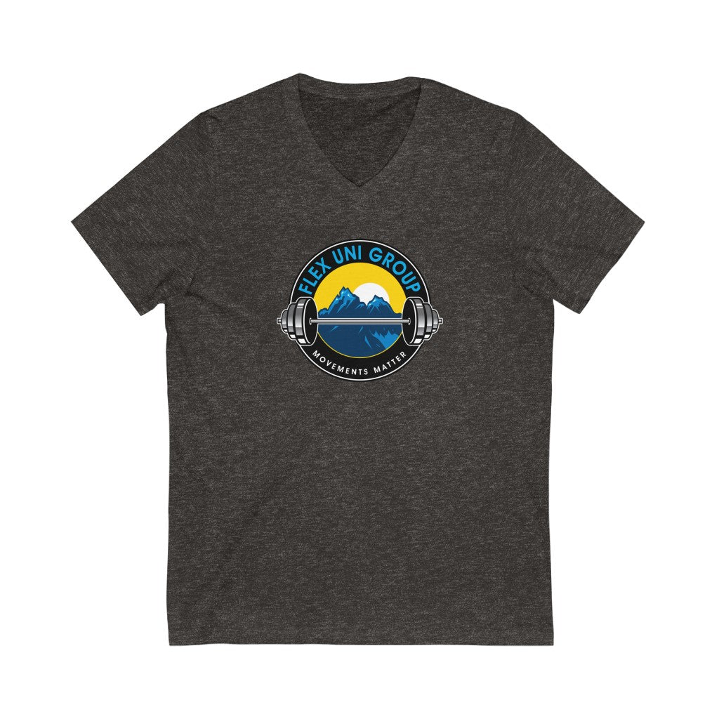 Unisex Jersey Short Sleeve V-Neck Tee