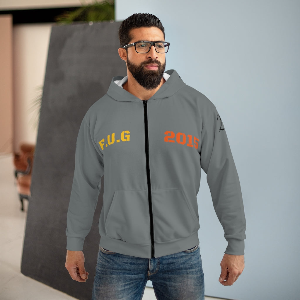 AOP Unisex Zip Hoodie