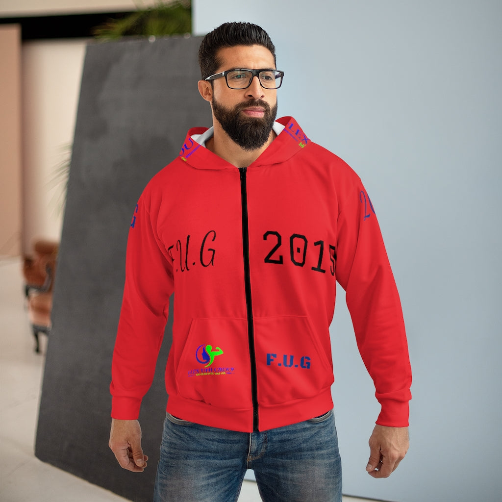 AOP Unisex Zip Hoodie
