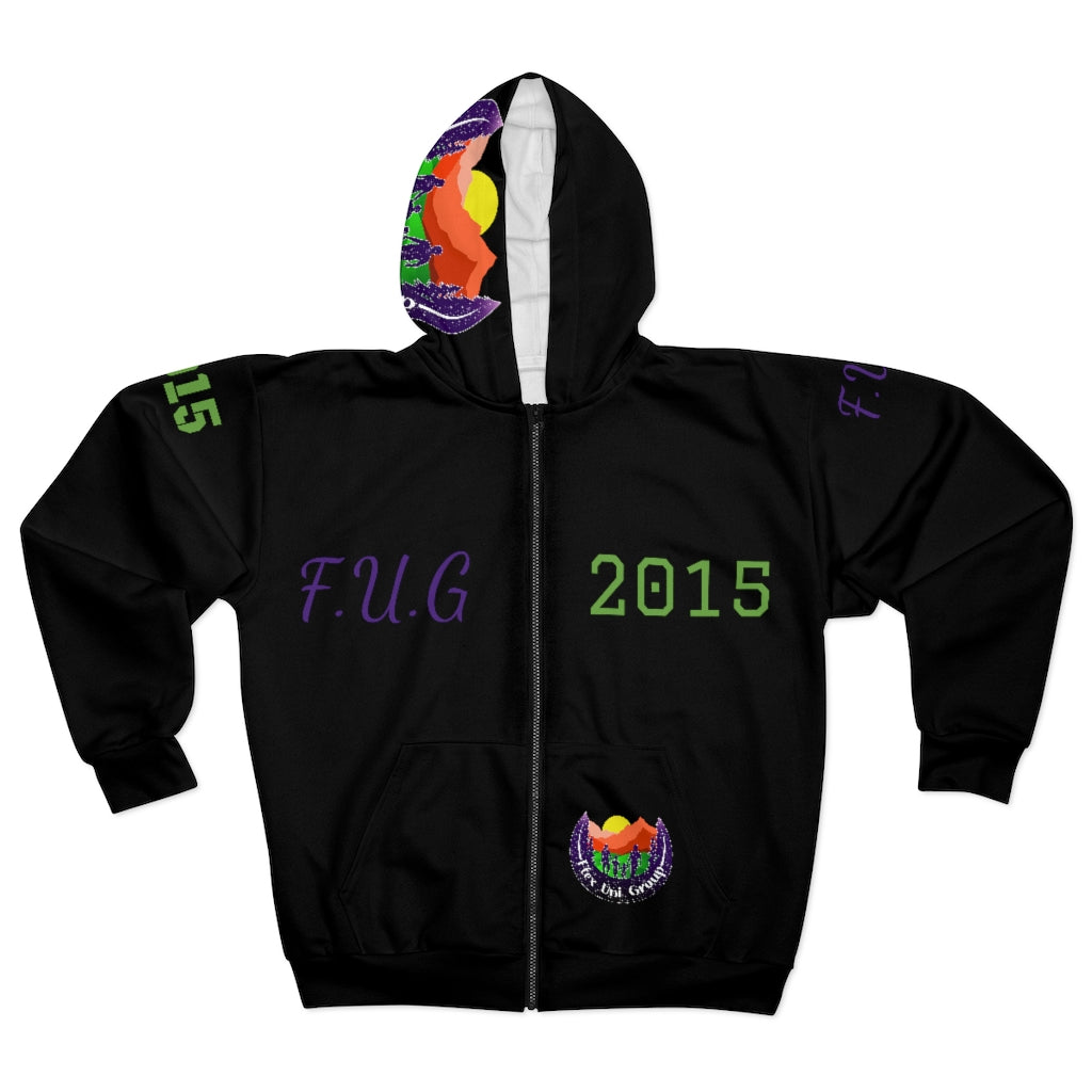 AOP Unisex Zip Hoodie