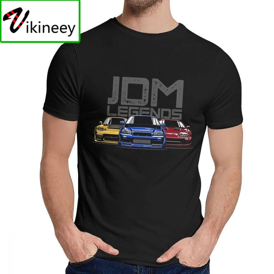 Fashion Design JDM Legend Hallowmas T-Shirt Camisa Hombre Classic Japanese Sportcar Hip Hop Christmas Day T-Shirt